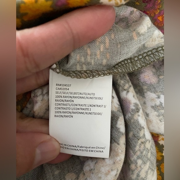 Anthropologie Tiny Shoreline Floral Midi Dress Sz M - Picture 8 of 8